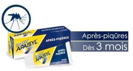 APAISYL, Baby Soin Après-Piqûres, Crème cutanée, Actions Calmantes, Apaisantes et Hydratantes, Aloe Vera, Dès 3mois