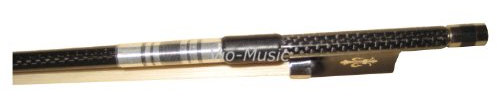 Vio Musik Top geflochten carbon Violine Geige Bogen 4/4, fluer-de-lys Einlage Ebenholz Frog