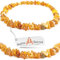 Bernsteinkette Hund | Bernsteinhalsband für Hunde und Katzen | Hundehalsband I Natürliches Halsband Hund aus echt Bernstein (54 cm)