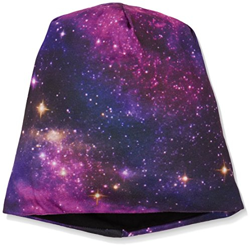 MSTRDS Printed Jersey Beanie, Galaxy/Black, one size