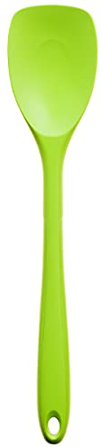 Kochblume Flexlöffel L | Premium-Silikon & BPA frei| Hitzebeständig | Spülmaschinenfest | 30cm | Farbe: limette