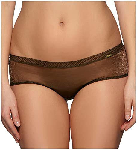Gossard Women's Glossies Short Briefs, Rich Brown, M UK