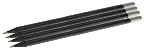 4er-Set Magnetbleistifte, schwarz