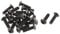 sourcing map 3/16-24 x5/8 10.9 Acier alliage hexagonale prise tête ronde vis boulon 20pcs
