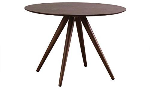 Miliboo Design-Esstisch rund Nussbaum D106 Walford