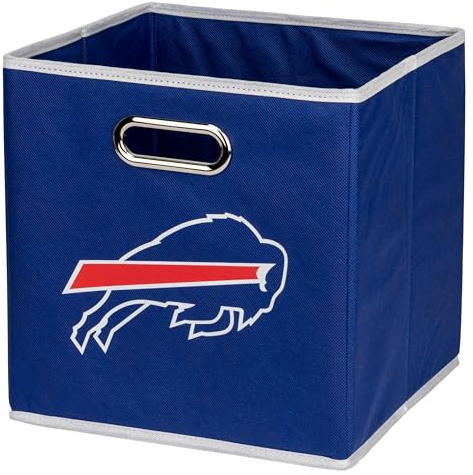 Franklin Sports NFL Aufbewahrungskörbe – zusammenklappbarer Würfelbehälter + Aufbewahrungskorb – NFL Büro, Schlafzimmer + Wohnzimmer Dekor – 27,9 x 27,9 cm