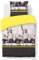 Vision - Bettwäsche New York gelb – Bettbezug 140 x 200 cm mit 1 Kissenbezug 65 x 65 cm – 100% Baumwolle
