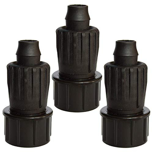 Habitech Lot de 3 adaptateurs tuyau d'arrosage goutte à 1,27 cm pour robinet/tuyau d'arrosage,réutilisables, compatibles avec la plupart des tuyaux, tels que Rain Bird, Orbit, Dig, Toro 1,27 cm ou