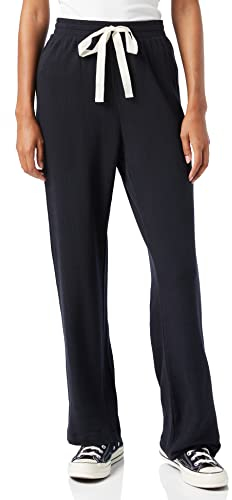 Amazon Essentials Pantaloni del Pigiama in Spugna per Tempo Libero Leggeri Donna, Nero, S