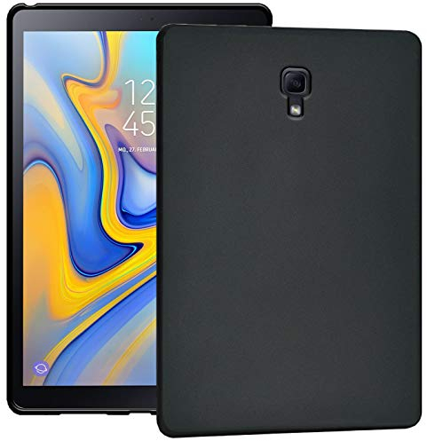 Verco Hülle für Samsung Galaxy Tab A 10.5 (2018), Schutzhülle Tablet Tasche Silikon Cover [T590 / T595], Schwarz