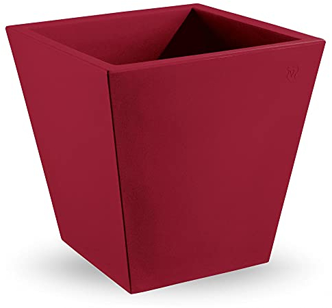 Vaso quadrato in resina Cosmos 50 cm.