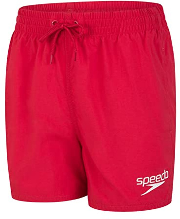 Speedo Boys 13 Watershorts | Swim Shorts | Swimming Trunks | Quick Dry | Comfort | Chlorine Resistant Swimming Trunks, Fed Red, S