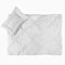LaLoona Kinder Steppbett Set (Decke 100x135 Kissen 40x60 cm), Oeko-TEX® Standard 100 geprüft/Kinder Steppdecke Inlett cm mit Kopfkissen, Bettdecke für Kinderbett - Weiß