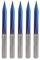 5 Pcs Incisione Bit - Premium Quality Acciaio di Tungsteno PCB Incisione Bit del Router di CNC Attrezzo 2 Flauti Punta a V 4mm Gambo Dritto Fresa