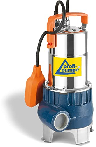 EU-Qualitätprodukt! Flachsaugende Schmutzwasser Tauchpumpe DRAINAGEPUMPE FÄKALIENPUMPE TROPFKÖRPERPUMPE KLÄRANLAGENPUMPE Pumpe DRAIN-VORTEX-600-ZXm als Gartenpumpe zum Bewässern und als Kellerpumpe