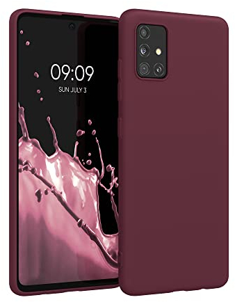 kwmobile Hülle kompatibel mit Samsung Galaxy A51 Hülle - weiches TPU Silikon Case - Cover geeignet für kabelloses Laden - Tawny Red