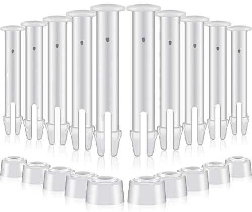 TKTTBD Pool Joint Pins & Seals - 24Pcs Pool Joint Pins Pool Replacement Ersatzteile Für Intex Pool 28270-28273 - Kunststoff Stift Splint Pin - Poolverbindungsstifte Pool Pins Für Round Pool (2.75in)