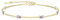 LOUISA SECRET Gold Armband Damen 925 Sterling Silber 14k Vergoldet Zirkonia Armbänder Damen Verstellbar Armkette Valentinstag Muttertag Geburtstags Weihnachts geschenke für Frauen Freundin mama