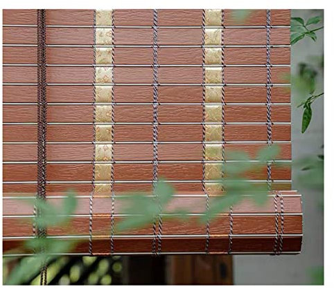 Tapparella Avvolgibile in Bamboo a Rullo,in Listelli di bambù,Tenda da Sole Oscurante,Carbonizzazione Naturale Cortina Di Bambù,tenda a rulli di bambù vintage,W70xH120cm/W27.55xH47.24in