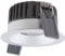 Ledvance LED-Spot Fix Aluminium Silber 8W 680lm 36D - 930 Warmweiß | Ausschnitt 68mm - IP44 - Höchste Farbwiedergabe - Dimmbar