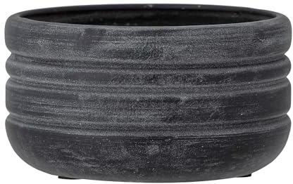 Bloomingville Blumentopf VILKEN Grau 20 cm Keramik Übertopf
