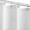 Awellife Tenda da doccia bianca in lino testurizzato Boho Farmhouse tende da doccia per il bagno, lunghezza 182,9 cm larghezza x 198,1 cm lunghezza