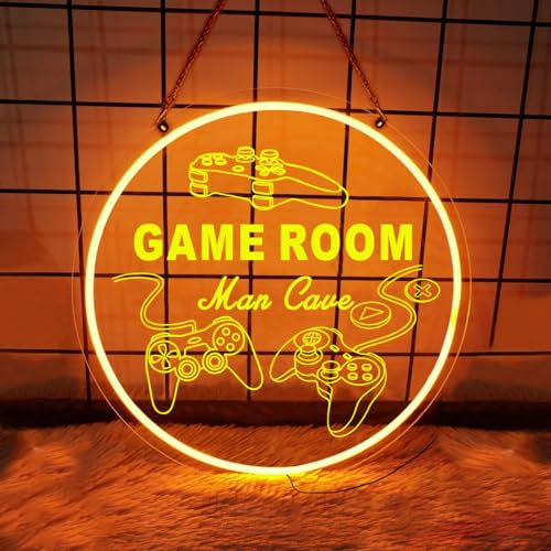 Panneau néon personnalisé pour salle de jeux, panneau LED personnalisé pour joueur, lumière néon