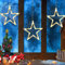 Galer 3PCS Christmas Window Lights - Hanging Decorations with Suction Cups, Battery Operated Fairy Lights for Indoor/Outdoor Wedding Party Bedroom (Star)