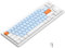 AJAZZ AKL680 Mechanische Tastatur, 68% flache kabellose Tastatur, farblich abgestimmte ultradünne Gaming-Tastatur, Dual-Modus Bluetooth 5.0 und 2,4G, Anti-Ghosting für PC Mac Laptop