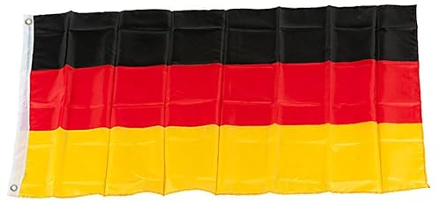 Murago - XXXL Deutschland Hiss Fahne ca. 450cm x 190cm - ca. 4,5m mit Ösen sehr Große Flagge für Fahnenmast Fanartikel EM WM Garten für Drinnen und Draußen
