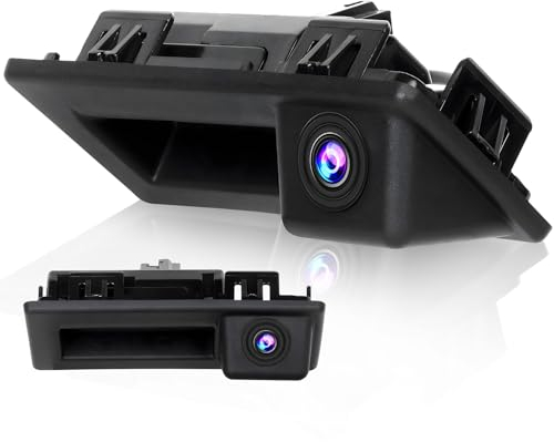 Hikity 1080P AHD Rückfahrkamera für VW Touran Passat Touareg Tiguan Auto Rückfahrkamera 170° Weitwinkel für Auto mit 6M Video Kabel + 1.5 M Stromkabel