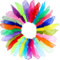 MUSLONG 30 Stück Square Jongliertücher Tanz Tücher Bunte Chiffontücher in 15 Farben 60x60cm Gymnastiktücher für Kindergarten Kindershow & Erwachsen Performance Schals Jonglieren und Sensorisches