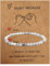 APMGONT Kugelarmband 4mm Stretch Armband Naturstein Armband mit Silberperle Heilstein Armband Freundschaftsarmband Yoga Perlenarmband für Damen und Herren Kinder Mädchen (White Turquoise)