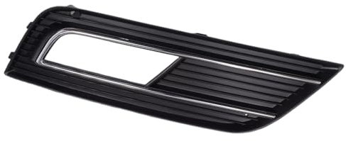 SANWAN Nebelscheinwerfer-Grillabdeckung, rechts, ABS, Chrom + Schwarz, 8KD 807 681 B, 8KD 807 682 B, 8KD807681B, 8KD807682B, kompatibel mit Audi A4 Quattro B8 B9 2013–2016