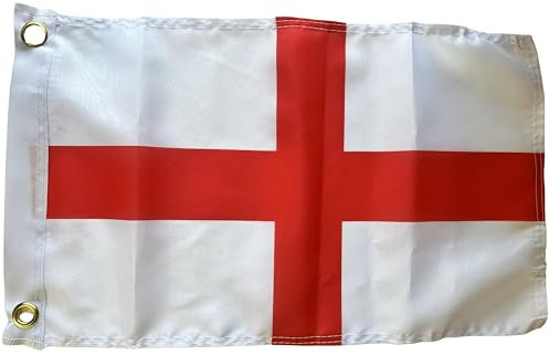 NWFlags Small England St George Flag 17 x 11 75d Premium Polyester | Polyester 1.5x1 foot material Saint George flag with 2 Eyelets