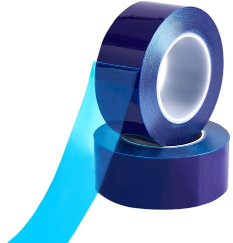 NBEADS 400m Adhesive Surface Protective Tape, 5cm Wide Clear Removable Scratch Film Tape Roll Protective Film Tape for Window Glass Metal Plastic, Deep Sky Blue