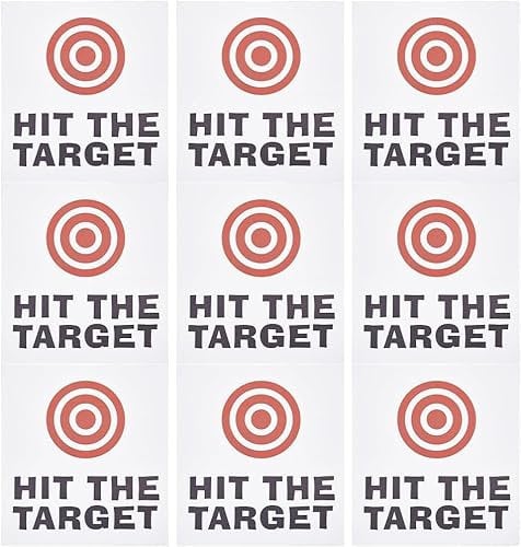 Bettli 10 Sheet Toilet Target Aiming Stickers Red Bullseye Target Sticks Potty Training Toilet Pee Target aim Bullseye Decal Bumper Sticker for Urinal Bathroom Restroom
