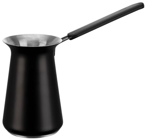 UNISWEET Turkish Coffee Pot - Gifts for Family &Friends,Cezve/Ibrik Coffee Pot for Stovetop,Briki Greek Turkish Pot with Heat-Resistant Rubber Handle,Milk Warming Pot,Arabic Tea Pot