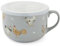 Cooksmart Hen House Lane Soup Mug | 600ml Stoneware Mug with Plastic Lid | Rustic Farmhouse Hen Design | Dishwasher & Microwave Safe | Ideal for Soups & Hot Drinks | Perfect Kitchen Essential