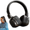 Ruwshuuk Auriculares inalámbricos de diadema – Auriculares retro portátiles | Auriculares de viaje retro para escuchar música, auriculares portátiles de graves pesados