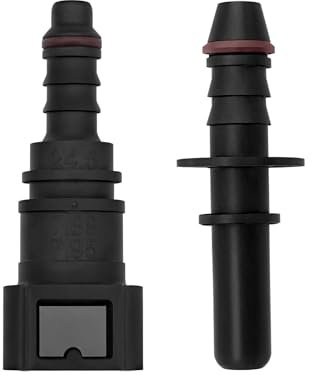 Contenu complet raccord tuyau: 2 jeux de raccords droits 7,89-ID6 + raccords mâles, conçus pour les tuyaux de carburant en nylon. Matériel de rechange idéal pour les véhicules, moteurs à combustion ou