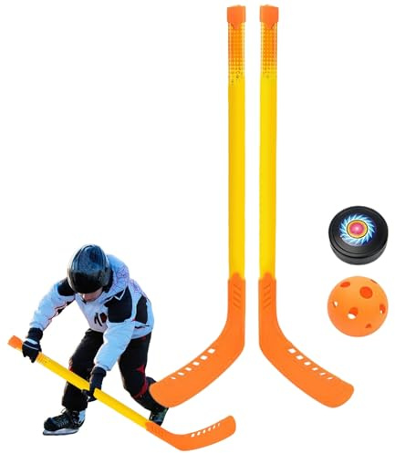 Toddler Hockey Stick | Sports Ice Hockey Set,Portable Ice Stick Set, Children Sticks and Balls for Beginners