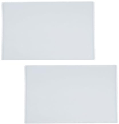 Veemoon 2 Pièces Moule en Silicone Blanc pour Résine Époxy Réutilisable, Kit Moule de Coulée pour Tapis de Table Diy, pour Décoration Maison et Banquet