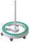 Lumeno Rollstativ/Ständer 6159GR /6159GN /6159SW mit grauem oder grünem Fußring für Lupenleuchten, Arbeitsplatzlampen, Kosmetikleuchten, Leuchtlupen, passend Serie 721X/821X/851X grün