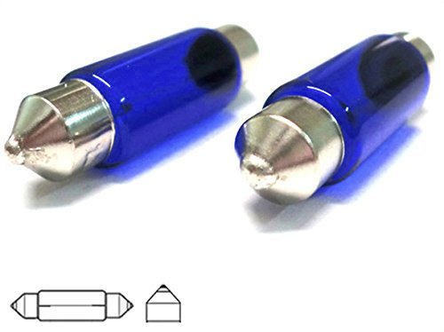 CARALL 2 Stück Halogenlampen 12V Weiß mit Xenon-Effekt (T11 C5W 36mm SV8.5 12V 5W)