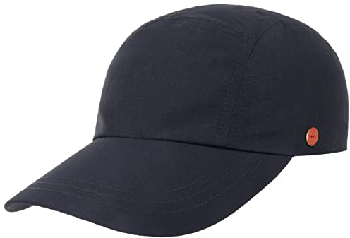 Mayser Riccardo Sunblocker Cap Damen/Herren - Made in The EU Fullcap Sportcap Baseballcap Hinten geschlossen, mit Schirm Sommer Frühling-Sommer - 55 cm dunkelblau
