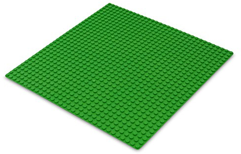 Katara 1672 - Platte Bauplatte 100% Kompatibel Lego, Sluban, Papimax, Q-Bricks, 25,5cm x 25,5cm / 32x32 Pins, Grün