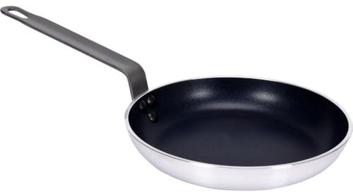 Bratpfanne Crepespfanne Fischpfanne Alu Teflon Antihaftbeschichtung Gastronomie Qualität, Pfannen-Modell:Bratpfanne für Induktion, Mass:Ø240x(H)40mm