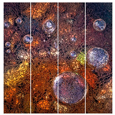 Bilderwelten Schiebegardinen Winter im Herbst - 4 Flächenvorhänge Wandhalterung 4X 250x60cm