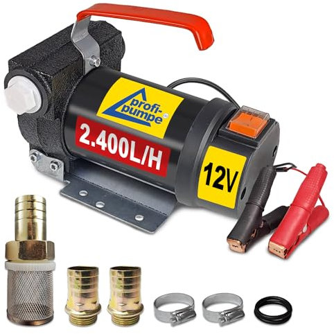 BOMBA DIESEL, BOMBA TRANSFERENCIA, BOMBA COMBUSTIBLE, BOMBA DE SUCCIÓN, BOMBA GASÓLEO Diesel STAR 160-4 BOMBA ELECTRICA, con arrollamiento de cobre, 2 piezas boquillas de latón